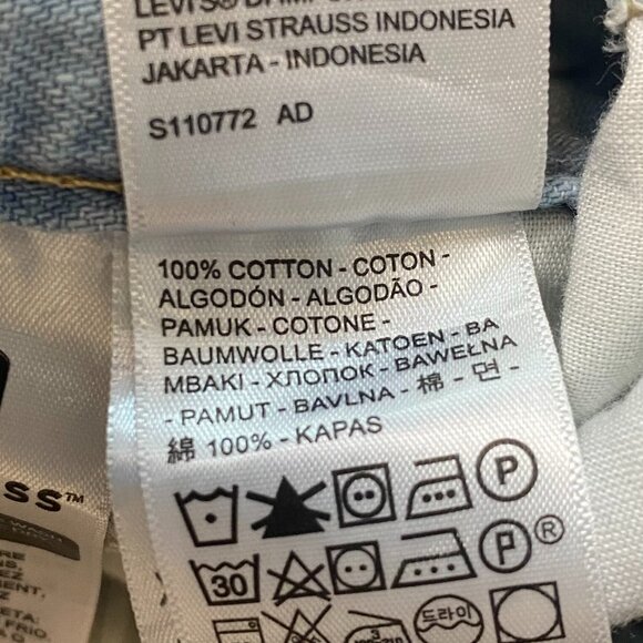 Levi's Short Sleeve Denim Romper Women's XXL Lightwash - Picture 11 of 11